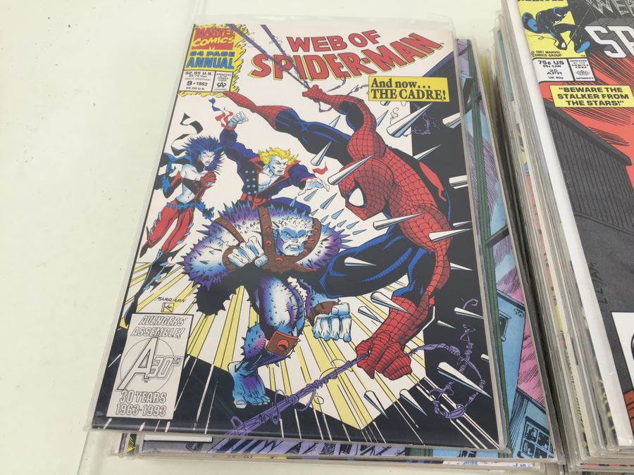 Short Box Of Bagged Comics Mainly Web Of Spider-Man [Photo 15]