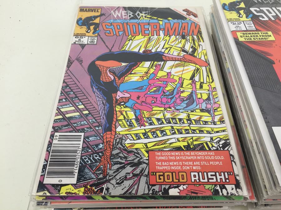 Short Box Of Bagged Comics Mainly Web Of Spider-Man [Photo 10]