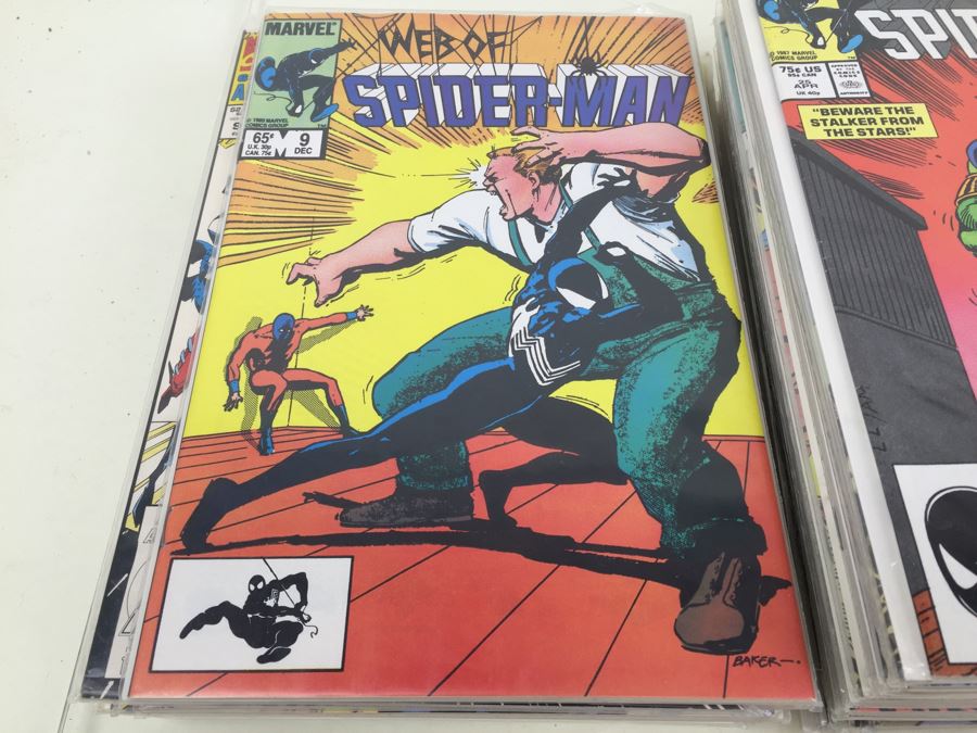 Short Box Of Bagged Comics Mainly Web Of Spider-Man [Photo 13]