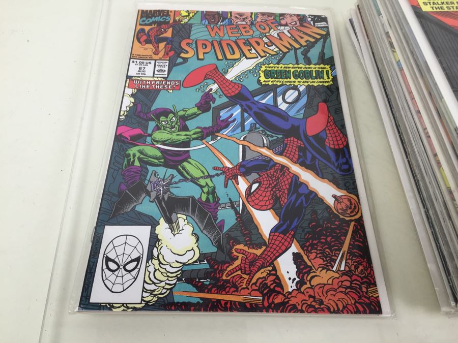Short Box Of Bagged Comics Mainly Web Of Spider-Man [Photo 35]