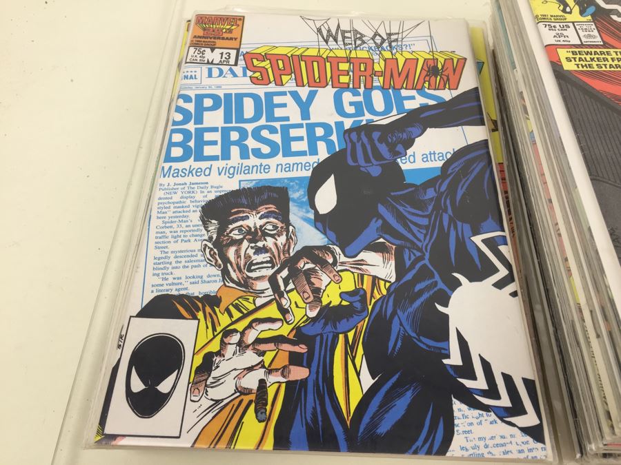 Short Box Of Bagged Comics Mainly Web Of Spider-Man [Photo 18]