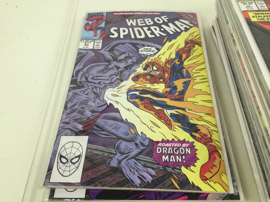 Short Box Of Bagged Comics Mainly Web Of Spider-Man [Photo 29]