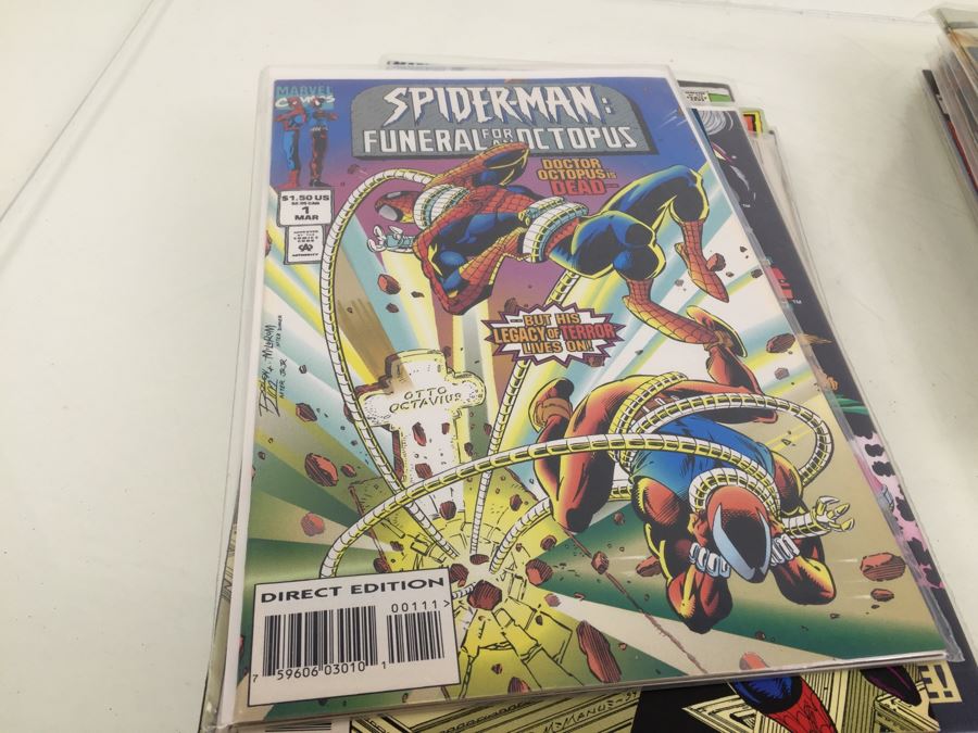 Short Box Of Bagged Comics Various Titles Some Signed Comic Books [Photo 32]