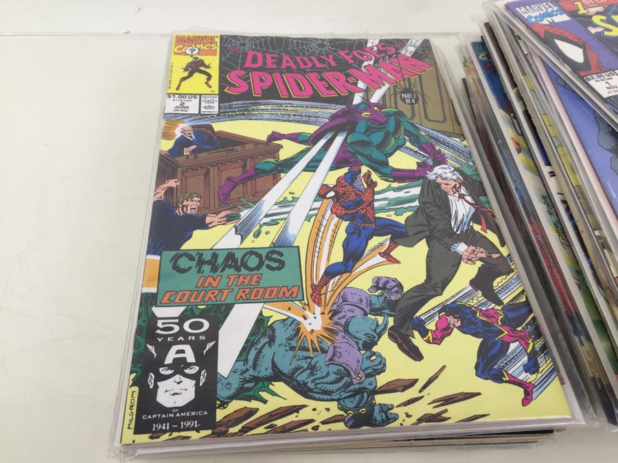 Short Box Of Bagged Comics Various Titles Some Signed Comic Books [Photo 25]