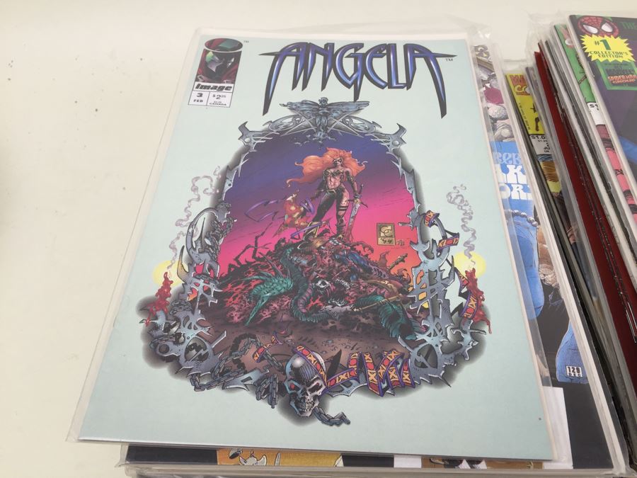 Short Box Of Bagged Comics Various Titles Some Signed Comic Books [Photo 10]