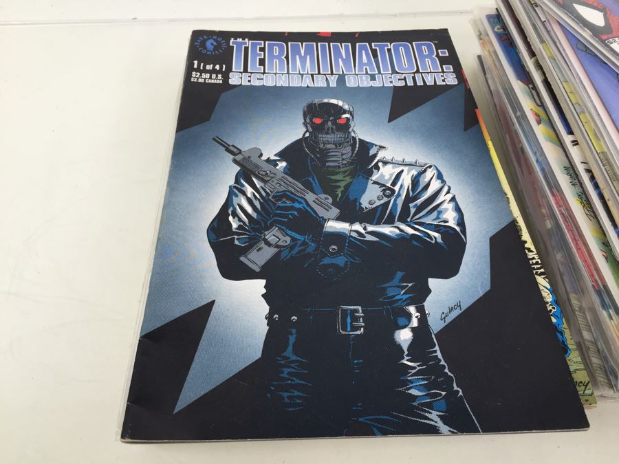 Short Box Of Bagged Comics Various Titles Some Signed Comic Books [Photo 26]