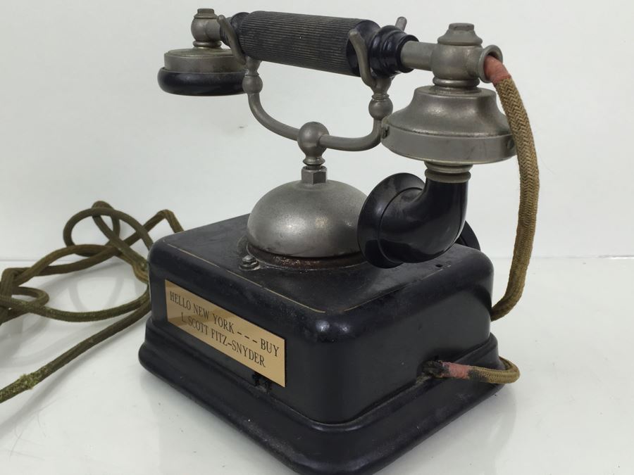 Antique Late 1800's Danish European Bell Ringer Telephone KJobenhavns Telefon [Photo 17]