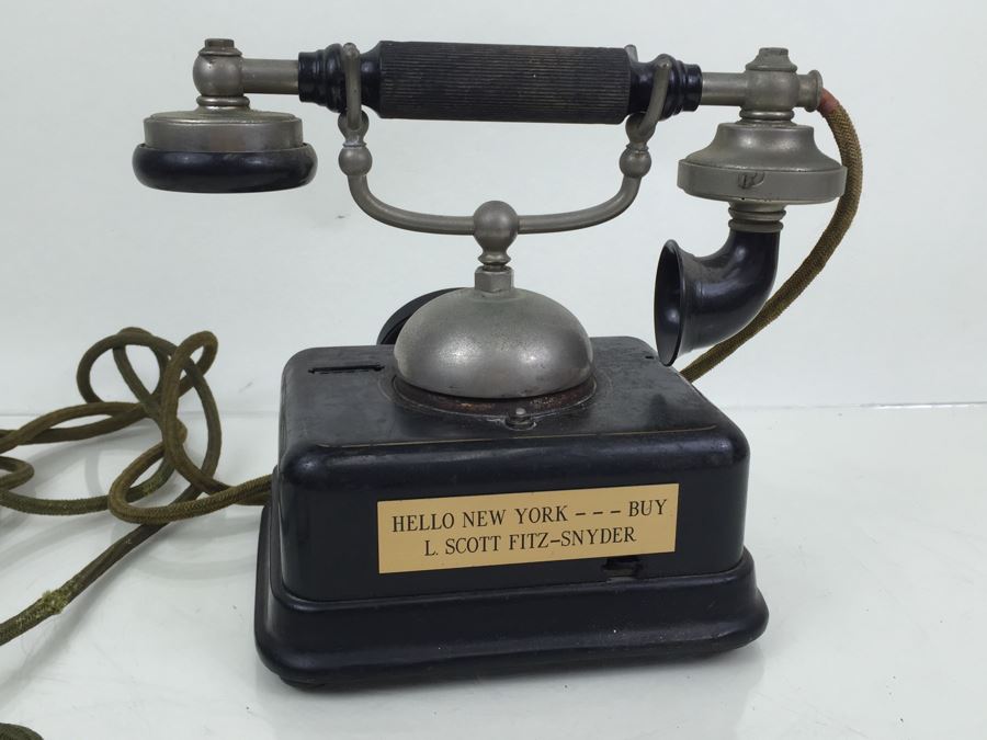 Antique Late 1800's Danish European Bell Ringer Telephone KJobenhavns Telefon [Photo 11]