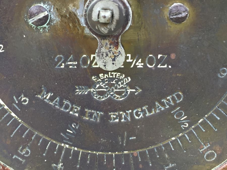 Vintage SALTER Letter Balance Scale No. 11 Heavy Cast Iron Made In England [Photo 6]
