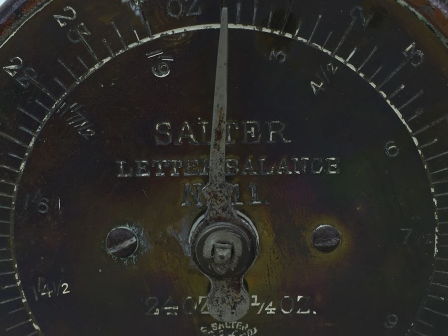 Vintage SALTER Letter Balance Scale No. 11 Heavy Cast Iron Made In England [Photo 5]