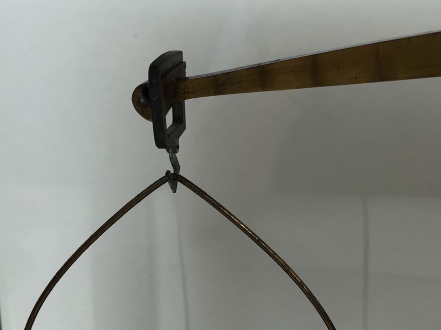 Large Antique Late 1800's Becker & Sons Apothecary Scale Excellent Condition Inside Wooden Case With Glass Panels Has Drawer And Weights Rotterdam, Netherlands [Photo 13]