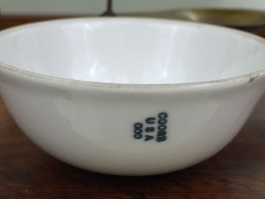 Large Antique Late 1800's Becker & Sons Apothecary Scale Excellent Condition Inside Wooden Case With Glass Panels Has Drawer And Weights Rotterdam, Netherlands [Photo 14]