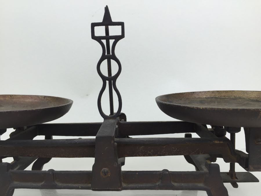 Vintage Cast Iron Balance Scale Marked 5K K K Patent [Photo 8]
