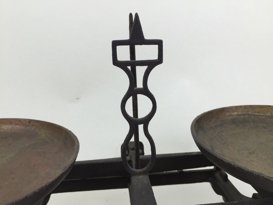 Vintage Cast Iron Balance Scale Marked 5K K K Patent [Photo 6]