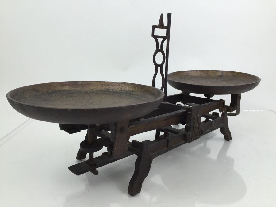 Vintage Cast Iron Balance Scale Marked 5K K K Patent [Photo 10]