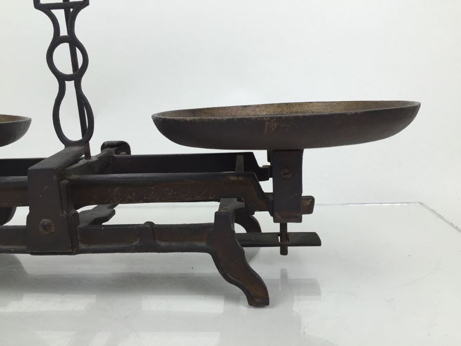 Vintage Cast Iron Balance Scale Marked 5K K K Patent [Photo 7]
