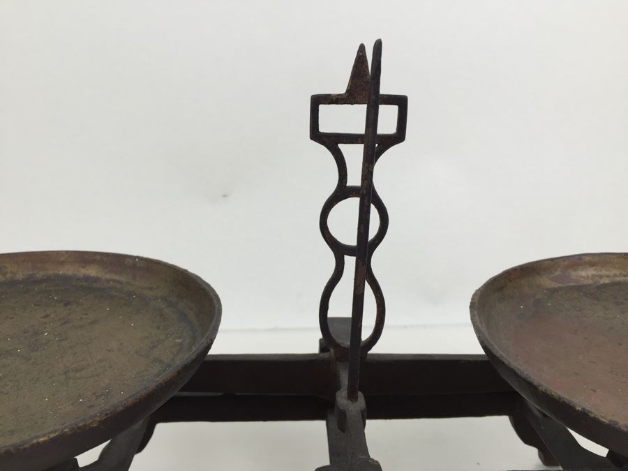 Vintage Cast Iron Balance Scale Marked 5K K K Patent [Photo 11]