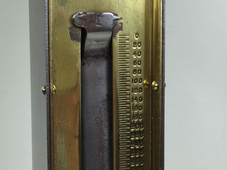 Large Industrial Brass Chatillon 500LBS Hanging Scale Type 160 New York In Excellent Condition Like New [Photo 7]