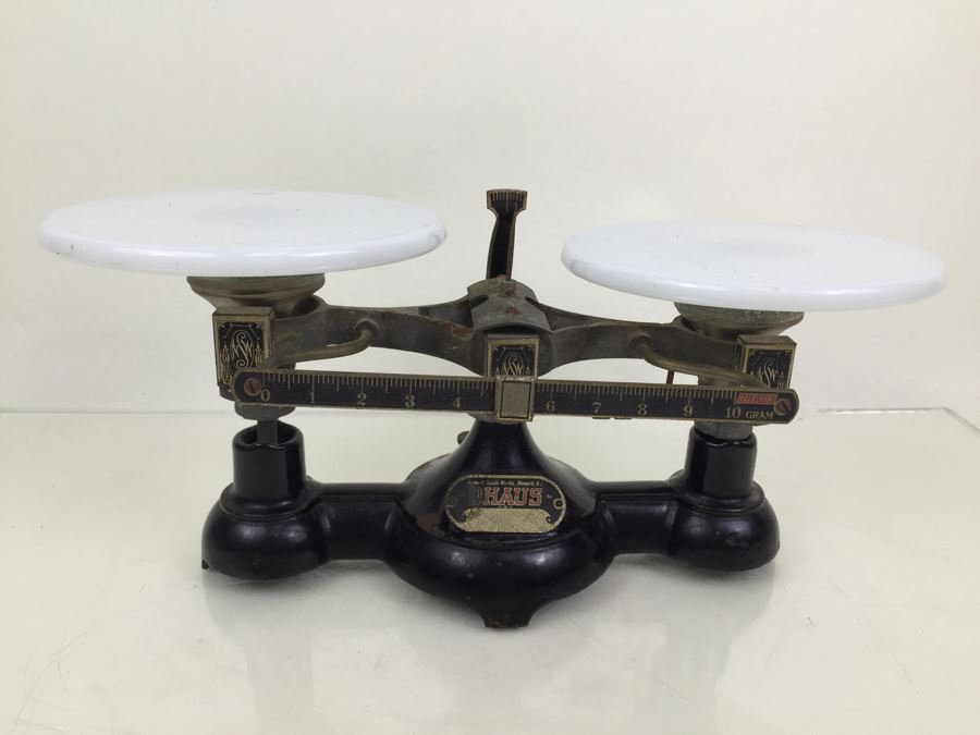 Vintage OHAUS Scale Newark Scale Works, Newark, NJ Capacity 2 Kilos [Photo 4]