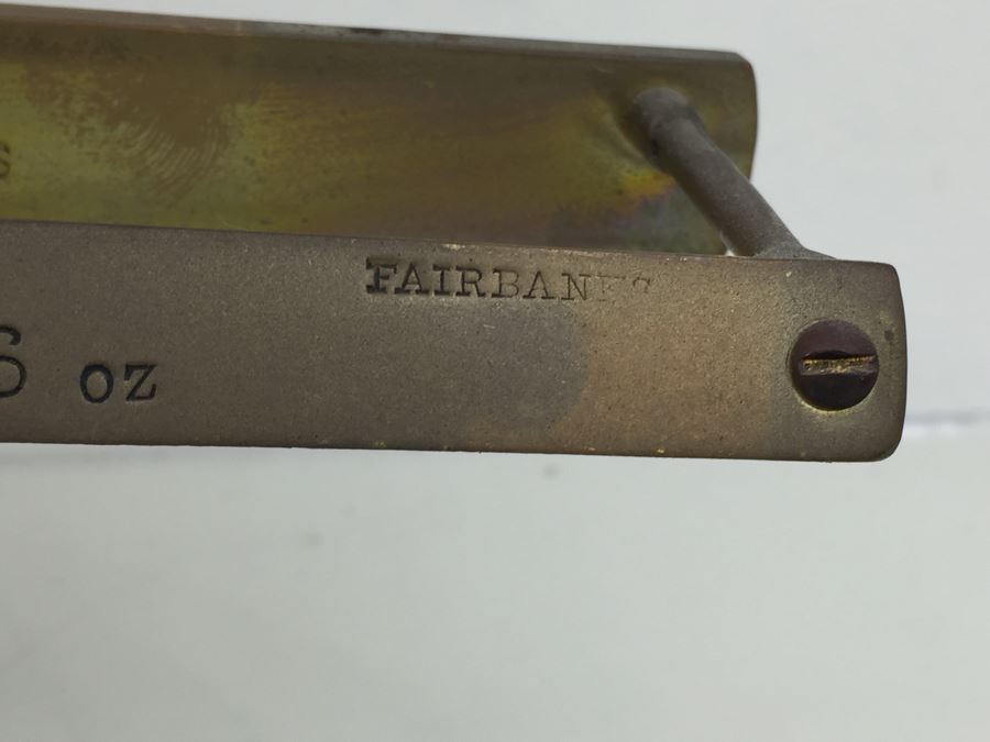 Vintage Fairbanks Scale Cast Iron And Brass Candy Store Produce Grain Scale [Photo 7]