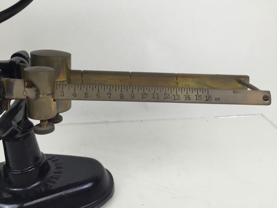 Vintage Fairbanks Scale Cast Iron And Brass Candy Store Produce Grain Scale [Photo 6]
