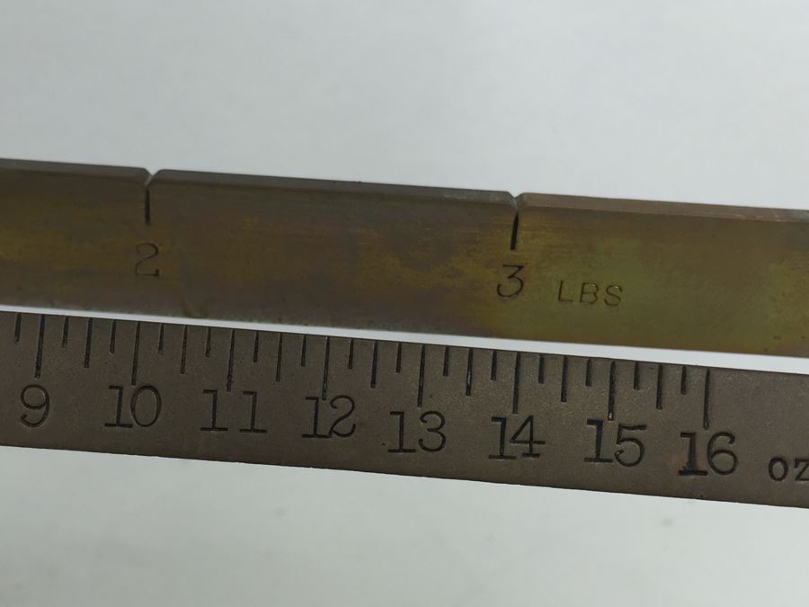 Vintage Fairbanks Scale Cast Iron And Brass Candy Store Produce Grain Scale [Photo 8]