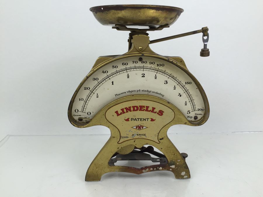Vintage Swedish Lindells Kitchen Scale Industrial [Photo 10]