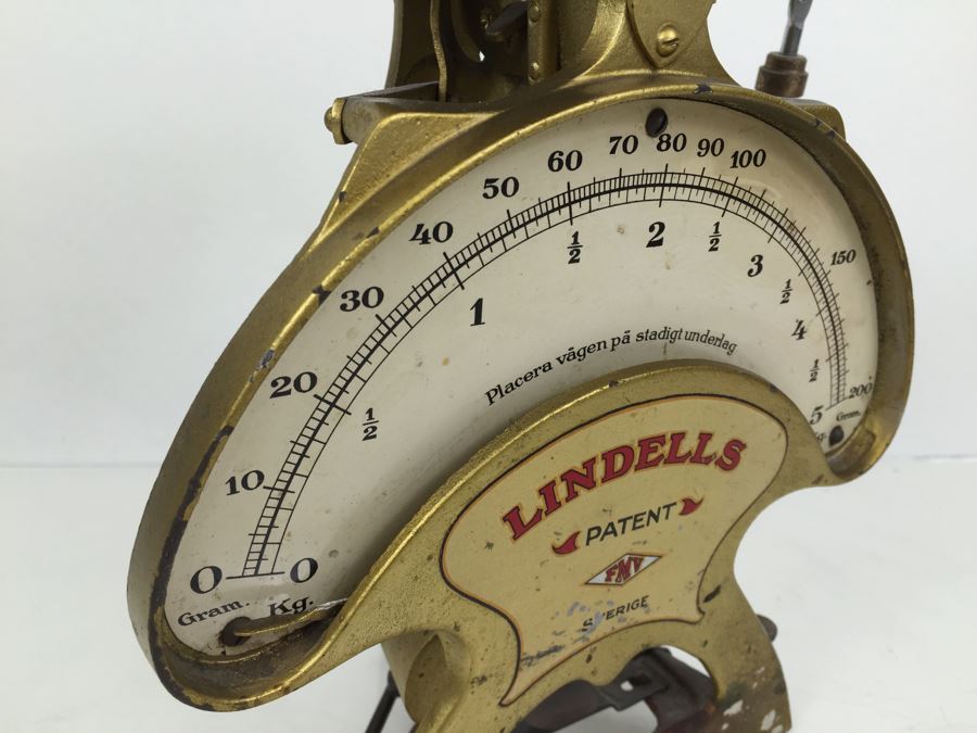 Vintage Swedish Lindells Kitchen Scale Industrial [Photo 17]