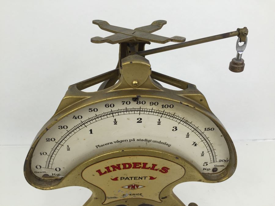 Vintage Swedish Lindells Kitchen Scale Industrial [Photo 11]