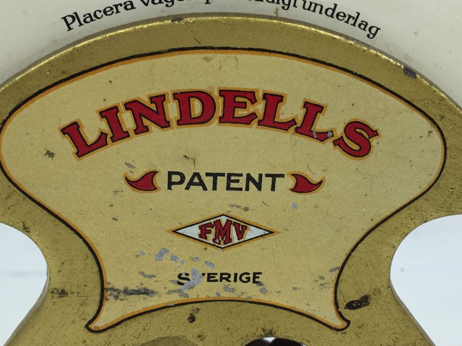 Vintage Swedish Lindells Kitchen Scale Industrial [Photo 5]