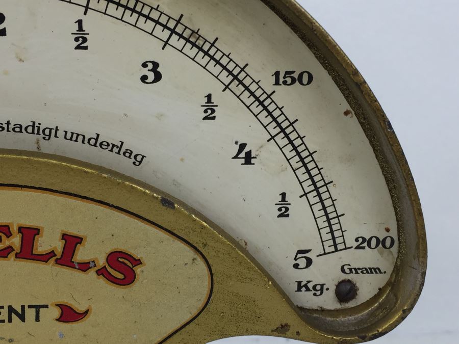 Vintage Swedish Lindells Kitchen Scale Industrial [Photo 9]
