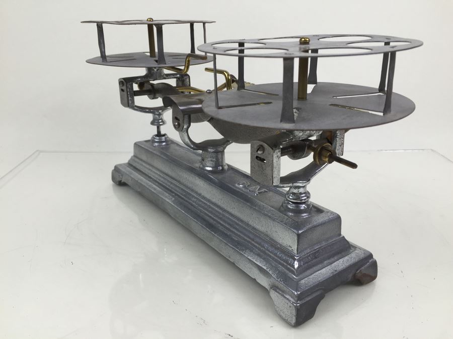 Rare Vintage Henry Troemner Cream Testing Scale Agate Bearings Excellent Condition [Photo 16]