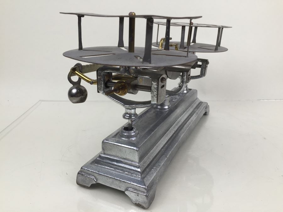 Rare Vintage Henry Troemner Cream Testing Scale Agate Bearings Excellent Condition [Photo 13]