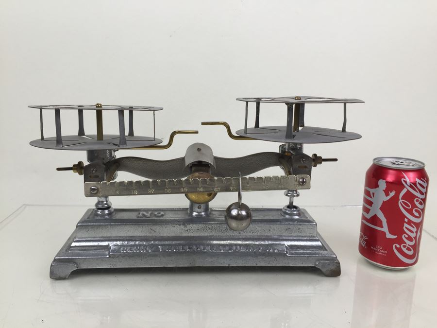 Rare Vintage Henry Troemner Cream Testing Scale Agate Bearings Excellent Condition [Photo 4]