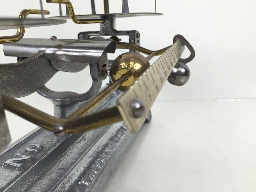 Rare Vintage Henry Troemner Cream Testing Scale Agate Bearings Excellent Condition [Photo 3]