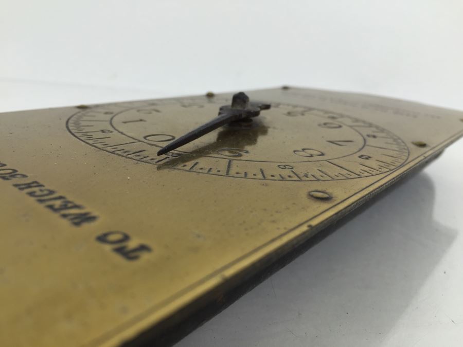 Salter's Improved Circular Spring Balance Scale Hanging Great Condition [Photo 12]