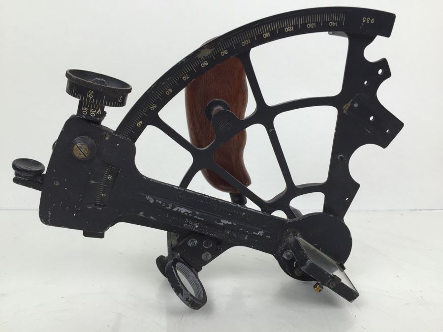 Vintage 1940's Leupold & Steven Instruments U.S. Maritime Commission Sextant [Photo 2]