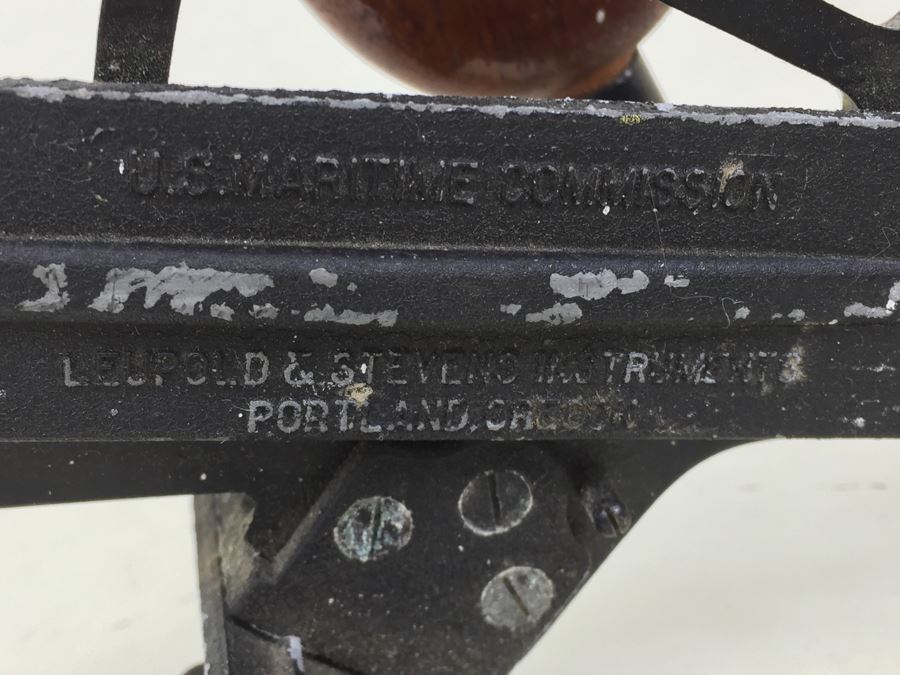 Vintage 1940's Leupold & Steven Instruments U.S. Maritime Commission Sextant [Photo 15]