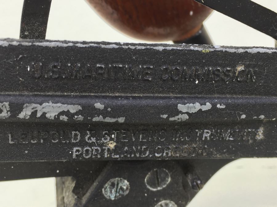 Vintage 1940's Leupold & Steven Instruments U.S. Maritime Commission Sextant [Photo 3]