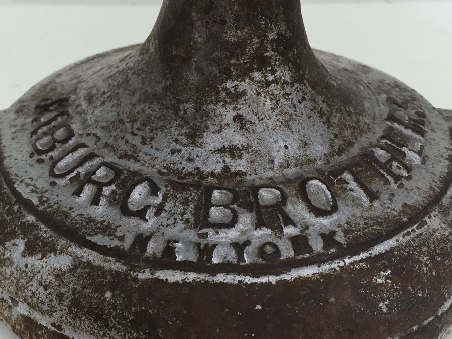 Rare Vintage Cast Iron Balance Scale Jaburg Brothers Approved Type New York City [Photo 4]