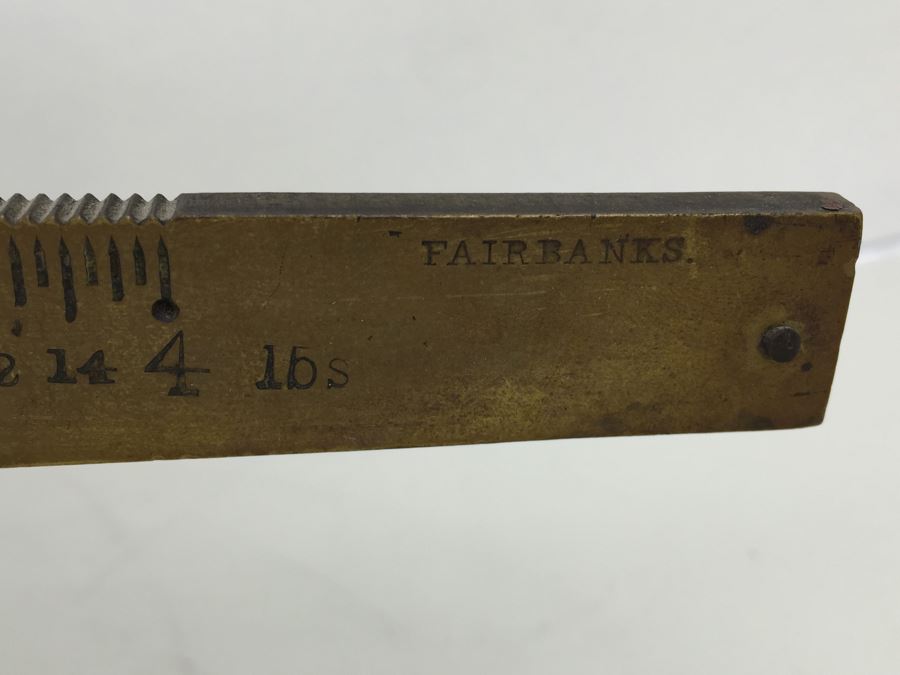 Vintage Fairbanks Scale Cast Iron And Brass Scale [Photo 7]
