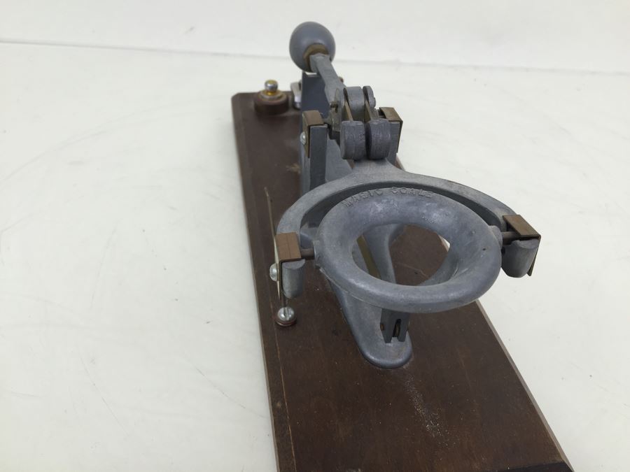 Vintage National Poultry Equipment Co. Egg Scale 'Magic Scale' On Wooden Base With Weights [Photo 8]