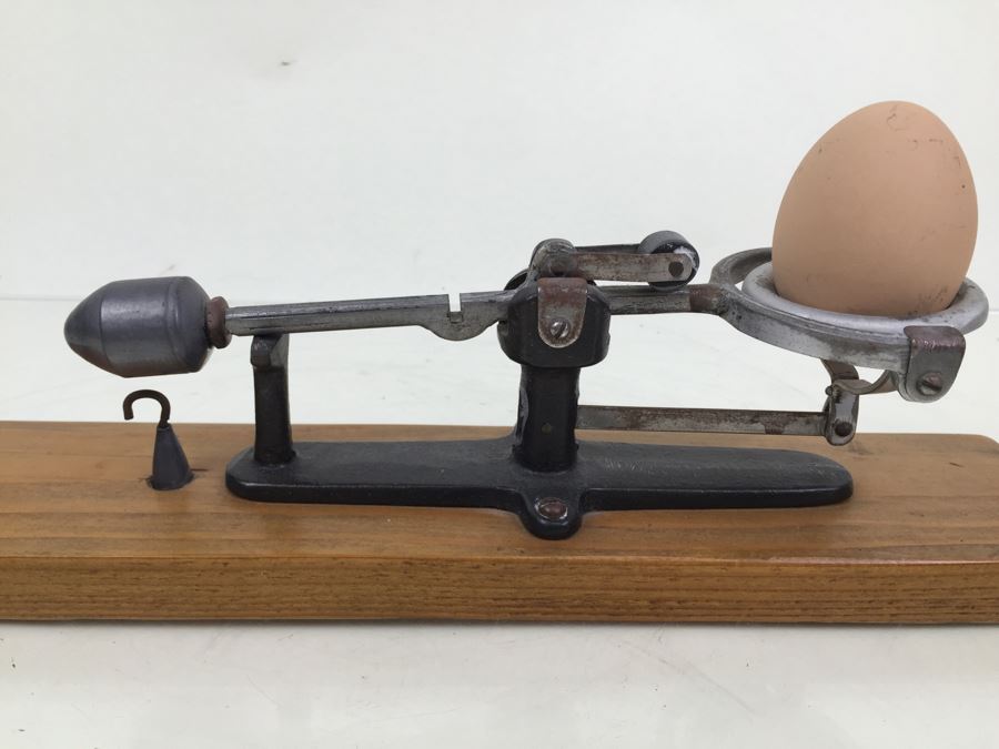 Vintage Reliable Los Angeles Egg Scale On Wooden Base [Photo 5]