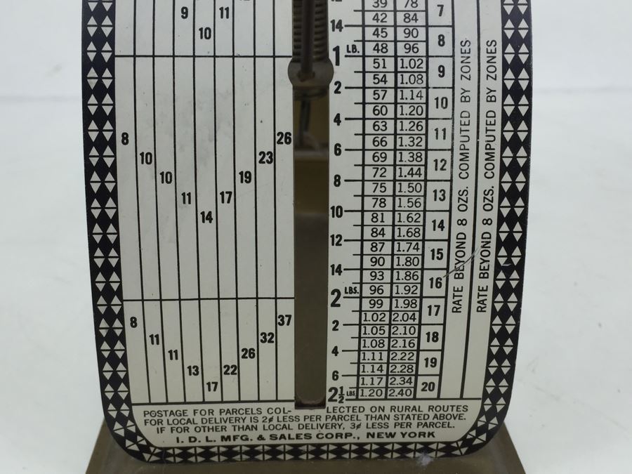 Vintage I D L Mfg Co. Modern Postal Scale [Photo 6]
