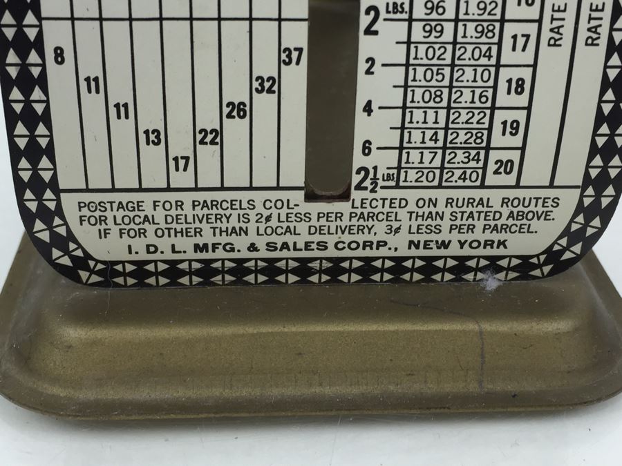 Vintage I D L Mfg Co. Modern Postal Scale [Photo 7]