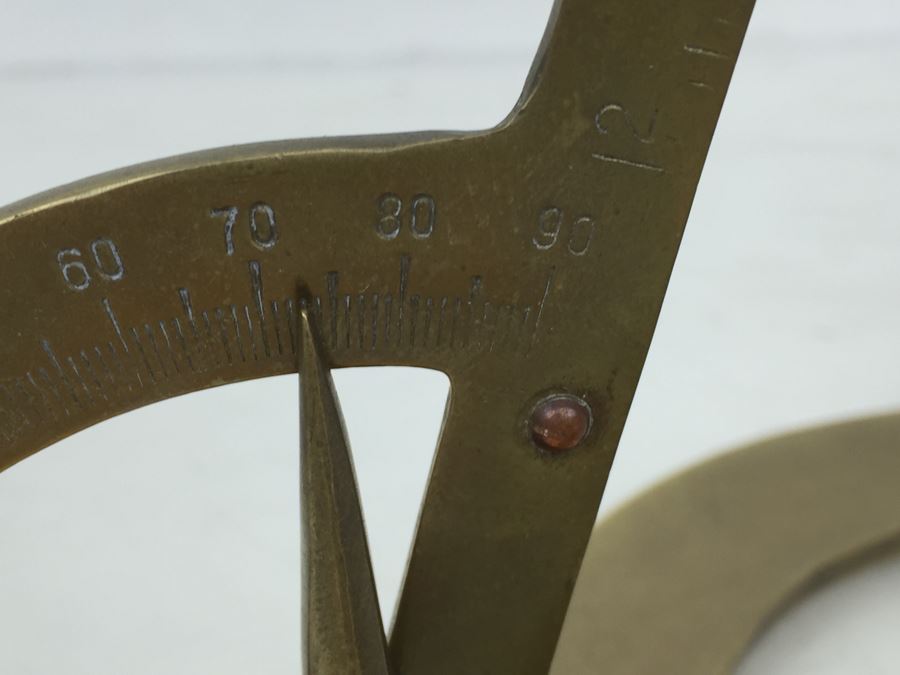 Vintage Brass Scientific Angle Measuring Device [Photo 3]