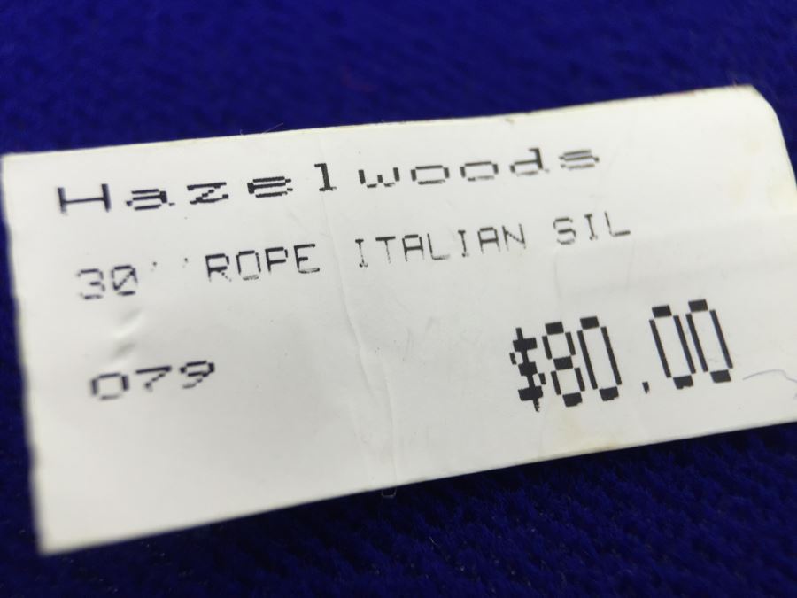 Sterling Silver 30' Italian Rope Chain Necklace 22g NEW [Photo 5]