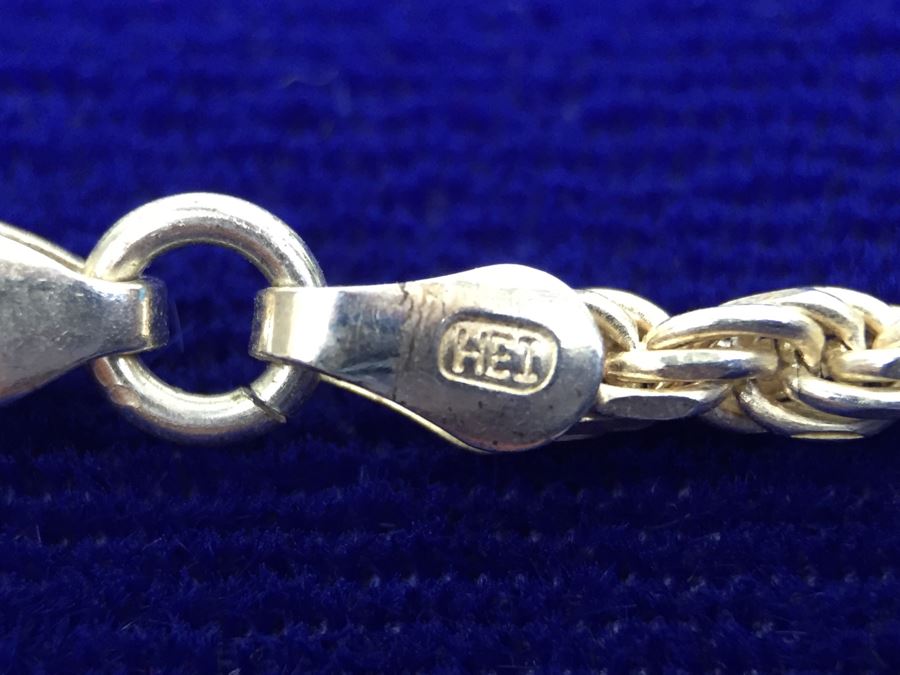 Sterling Silver 30' Italian Rope Chain Necklace 22g [Photo 5]