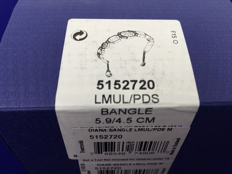 Swarovski Diana Crystal Bangle 5152720 New In Box [Photo 5]