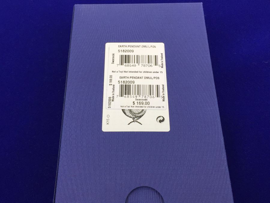 Swarovski Earth Pendant Necklace New In Box [Photo 4]